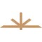 Ekena Millwork Kennewick Timber Gable Bracket, Western Red Cedar, 60"W x 22"H x 1 1/2"D x 3 1/2"F, 9/12 Pitch GBW060X22X0204KEN00SWR - alternate 1